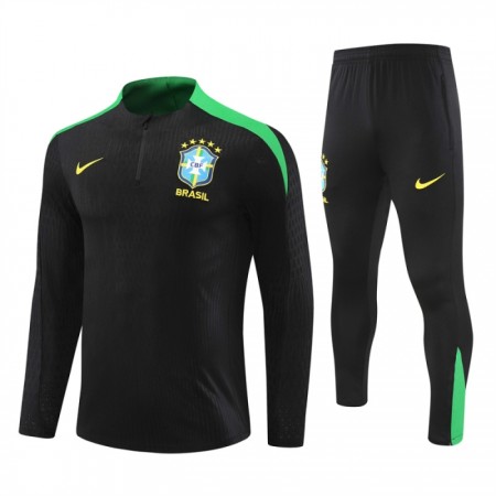 Brasil Trenings Collegegenser 2024-25 Kvart-Zip Svart Brasil Trenings Collegegenser 2024-25 Kvart-Zip Svart